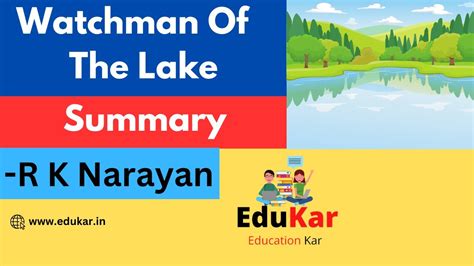 watchman of the lake summary|Watchman Of The Lake Summary By R.K. Narayan .